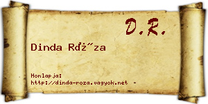 Dinda Róza névjegykártya